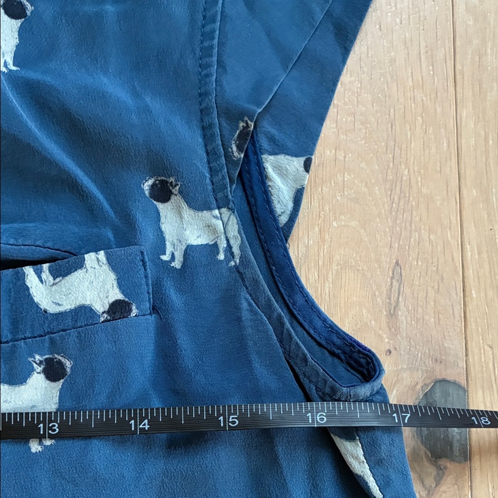 Sea New York Frenchie French Bulldog silk romper - Picture 3 of 9